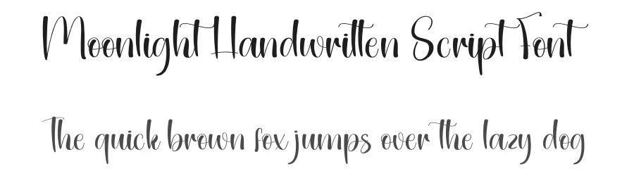 Moonlight Handwritten Script Font by creativeletter — Script Handwritten Font