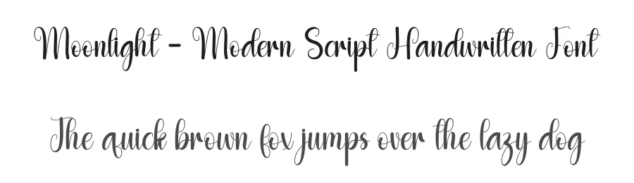 Moonlight – Modern Script Handwritten Font by andikastudio — Script Handwritten Font