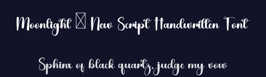 Moonlight – New Script Handwritten Font by inermediaSTUDIO — Script Handwritten Font — thumbnail 2