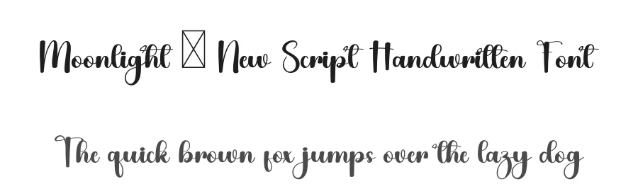 Moonlight – New Script Handwritten Font by inermediaSTUDIO — Script Handwritten Font