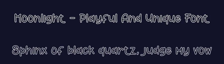 Moonlight – Playful And Unique Font by andikastudio — Display Font — thumbnail 2