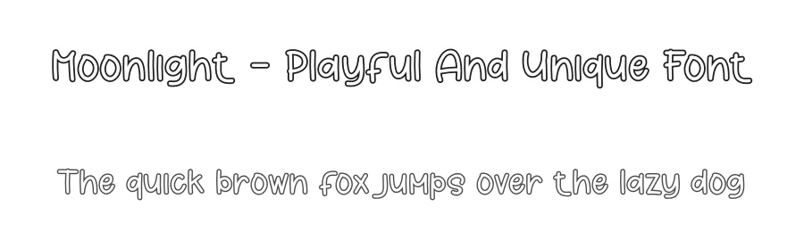Moonlight – Playful And Unique Font by andikastudio — Display Font