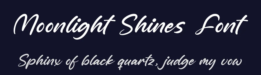 Moonlight Shines Font by grahatype — Script Handwritten Font — thumbnail 2