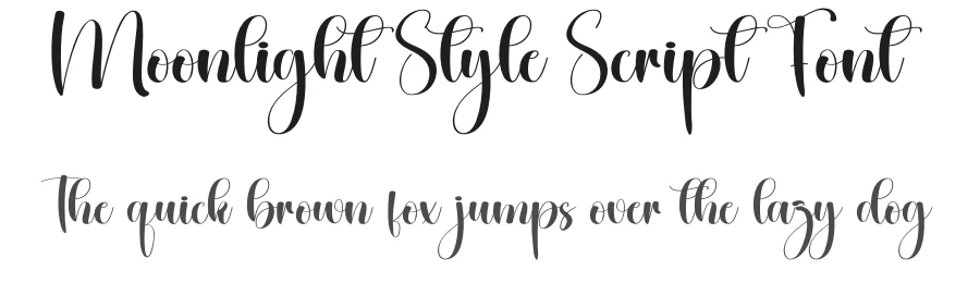 Moonlight Style Script Font by creativeletter — Script Handwritten Font