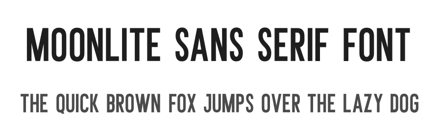 Moonlite Sans Serif Font by Din Studio — Sans Serif Font