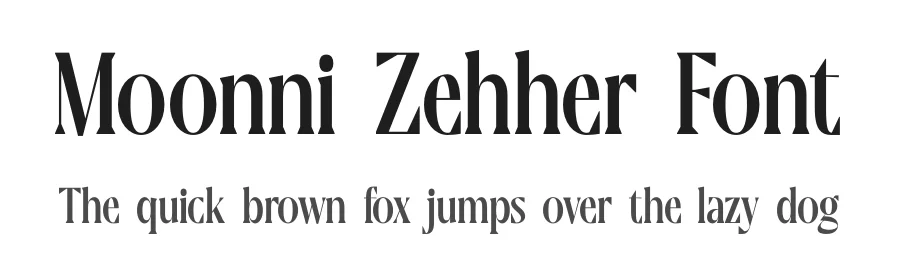 Moonni Zehher Font by timelesstype.co — Serif Font