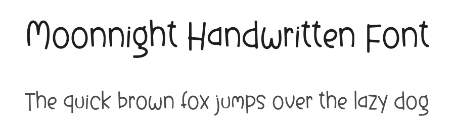 Moonnight Handwritten Font by freshtypeink — Script Handwritten Font