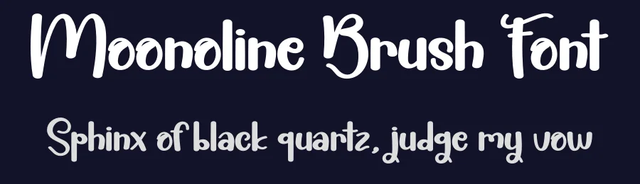 Moonoline Brush Font by creativeletter — Script Handwritten Font — thumbnail 2