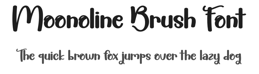 Moonoline Brush Font by creativeletter — Script Handwritten Font