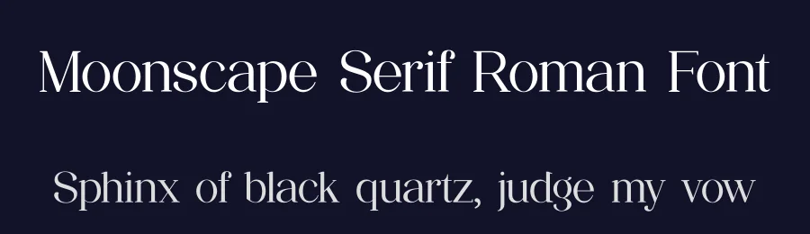 Moonscape Serif Roman Font by GraphicSauce — Decorative Font — thumbnail 2