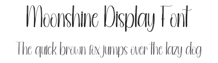 Moonshine Display Font by andikastudio — Script Handwritten Font