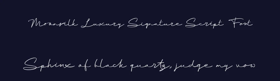 Moonsilk Luxury Signature Script Font by letterhanna — Serif Font — thumbnail 2