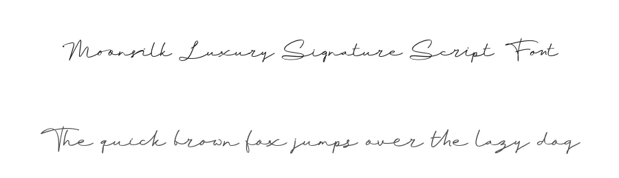 Moonsilk Luxury Signature Script Font by letterhanna — Serif Font