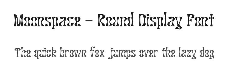 Moonspace – Round Display Font by roomspace.cl — Display Font