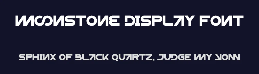 Moonstone Display Font by Maiko Hatta — Decorative Font — thumbnail 2