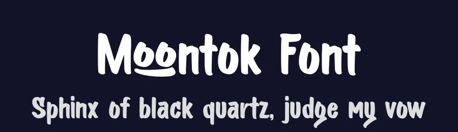 Moontok Font by Ardyanatypes — Display Font — thumbnail 2