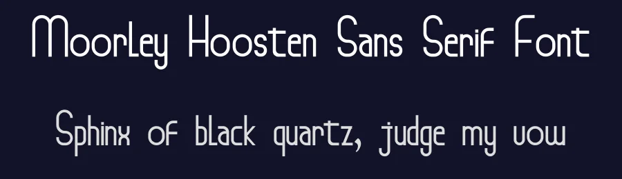 Moorley Hoosten Sans Serif Font by lafitte 58 — Sans Serif Font — thumbnail 2