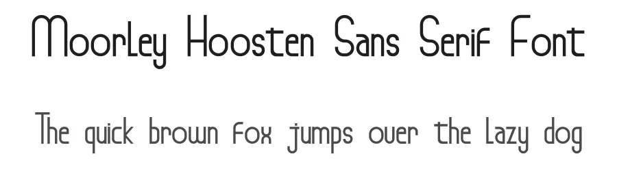 Moorley Hoosten Sans Serif Font by lafitte 58 — Sans Serif Font