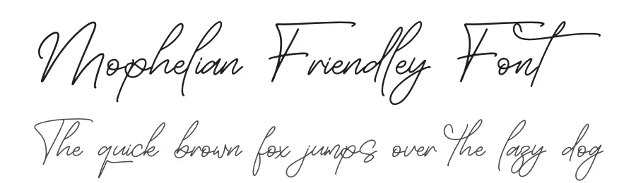 Mophelian Friendley Font by letterfabric — Script Handwritten Font