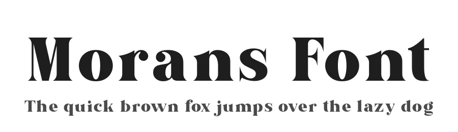 Morans Font by alit design — Serif Font