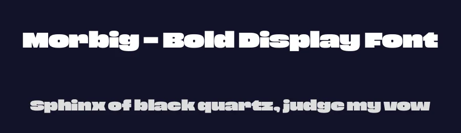 Morbig – Bold Display Font by limitype — Display Font — thumbnail 2
