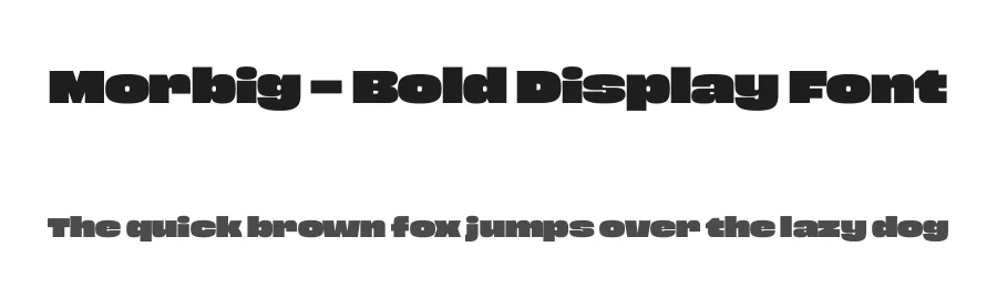 Morbig – Bold Display Font by limitype — Display Font