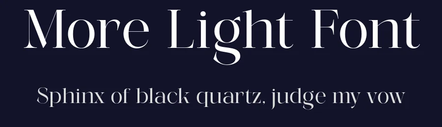 More Light Font by genetypeco — Display Font — thumbnail 2