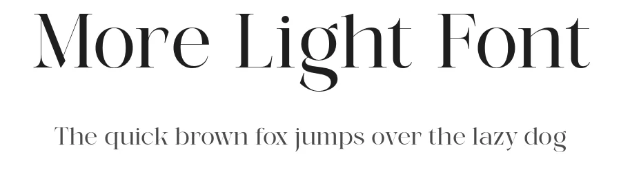 More Light Font by genetypeco — Display Font