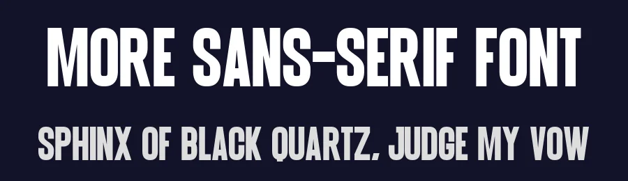 More Sans-Serif Font by Craftedtype — Decorative Font — thumbnail 2