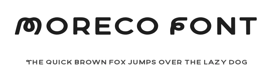 Moreco Font by bodig — Display Font