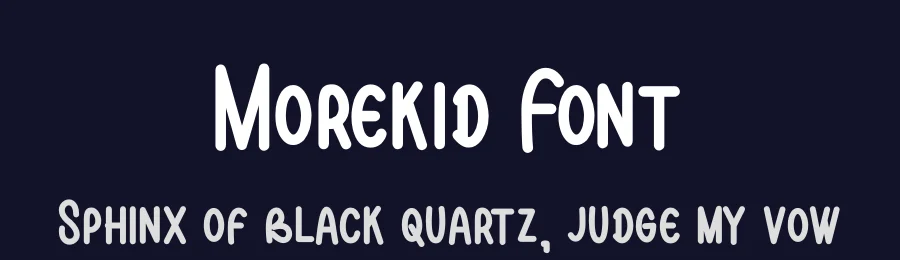 Morekid Font by letterfiastudio — Display Font — thumbnail 2