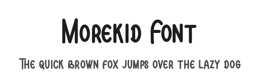 Morekid Font by letterfiastudio — Display Font