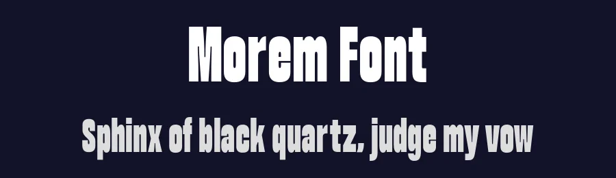 Morem Font by jetsmax — Decorative Font — thumbnail 2