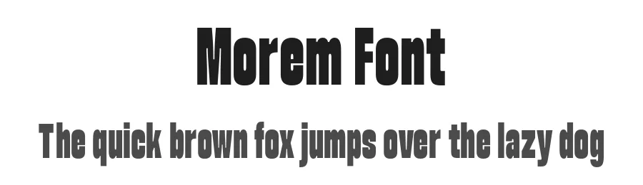 Morem Font by jetsmax — Decorative Font