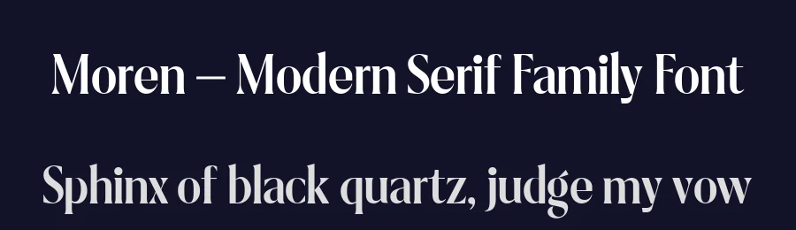 Moren – Modern Serif Family Font by YUKITA CREATIVE — Decorative Font — thumbnail 2