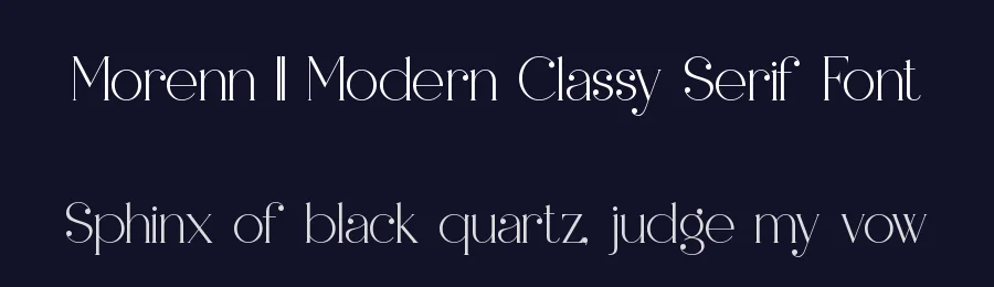 Morenn || Modern Classy Serif Font by ErmediaStudio — Display Font — thumbnail 2