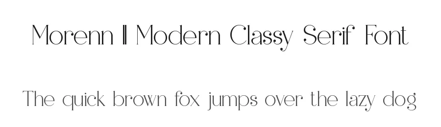 Morenn || Modern Classy Serif Font by ErmediaStudio — Display Font
