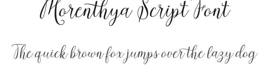 Morenthya Script Font by Areatype — Script Handwritten Font