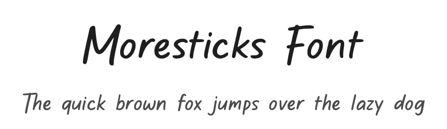 Moresticks Font by Allouse.Studio — Display Font