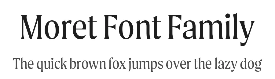 Moret Font Family by The Northern Block — Serif Font