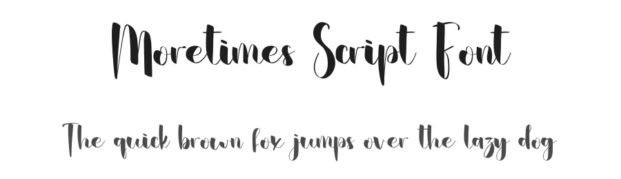 Moretimes Script Font by inermediaSTUDIO — Script Handwritten Font