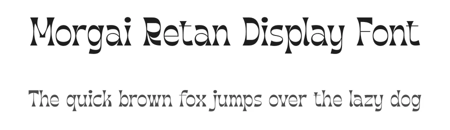 Morgai Retan Display Font by timelesstype.co — Serif Font