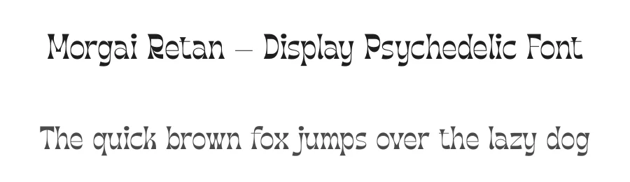 Morgai Retan – Display Psychedelic Font by timelesstype.co — Display Font