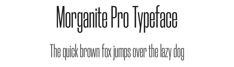 Morganite Pro Typeface by RajeshRajput — Sans Serif Font