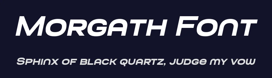 Morgath Font by Drizy — Sans Serif Font — thumbnail 2