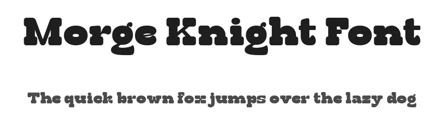 Morge Knight Font by TypeClassHeroes — Decorative Font