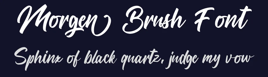 Morgen Brush Font by Vultype Co. — Script Handwritten Font — thumbnail 2