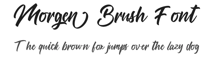 Morgen Brush Font by Vultype Co. — Script Handwritten Font