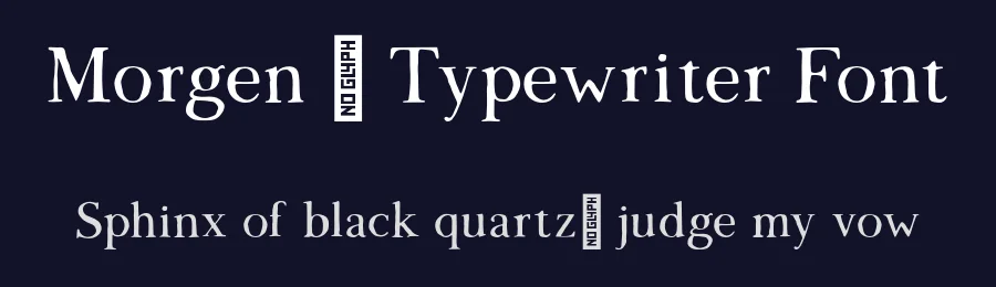 Morgen – Typewriter Font by craftsupplyco — Display Font — thumbnail 2