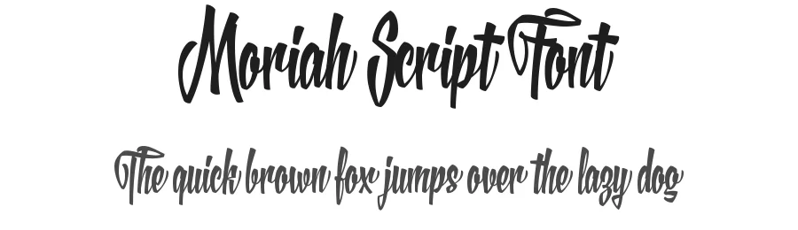 Moriah Script Font by Typeface — Script Handwritten Font